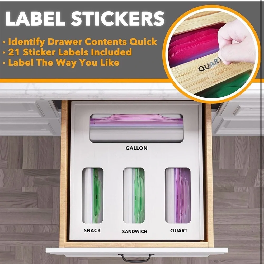 White Drawer Storage Bag Organizer (A35)